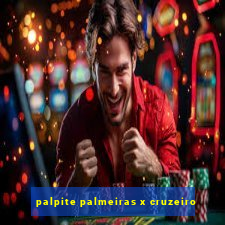 palpite palmeiras x cruzeiro